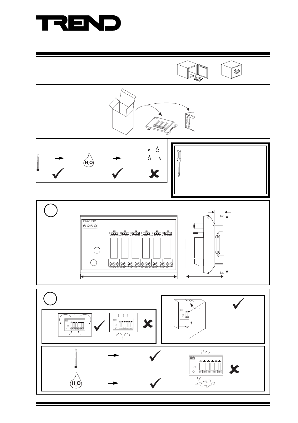 TREND 6RM_24VAC User Manual | 4 pages