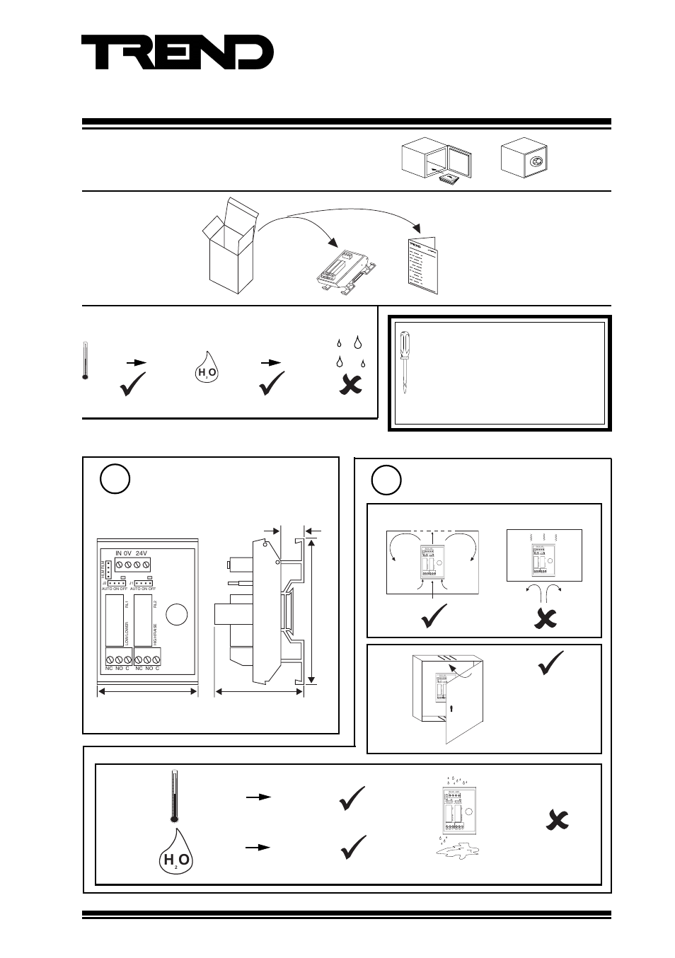 TREND 2RM_24VAC User Manual | 4 pages