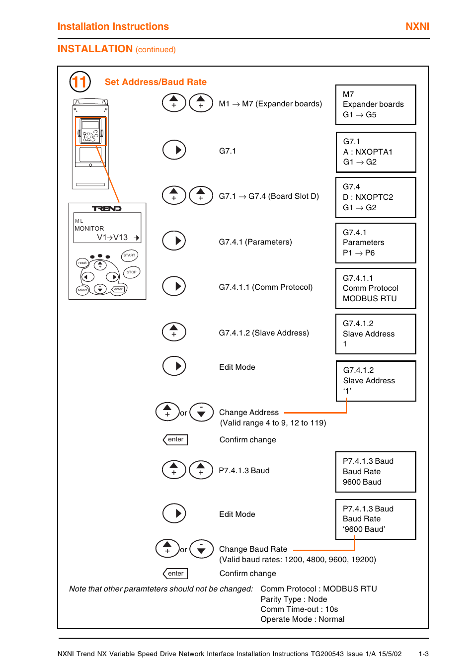 Installation instructions nxni, Installation | TREND NXNI User Manual | Page 3 / 8