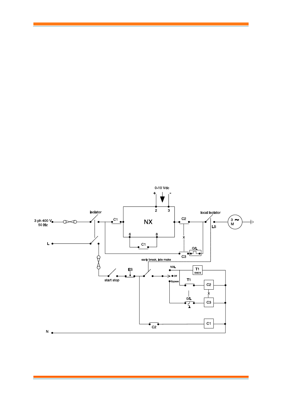 3 nx drive with direct on line bypass, Nx drive with direct on line bypass | TREND NX Variable Speed Drives User Manual | Page 16 / 136