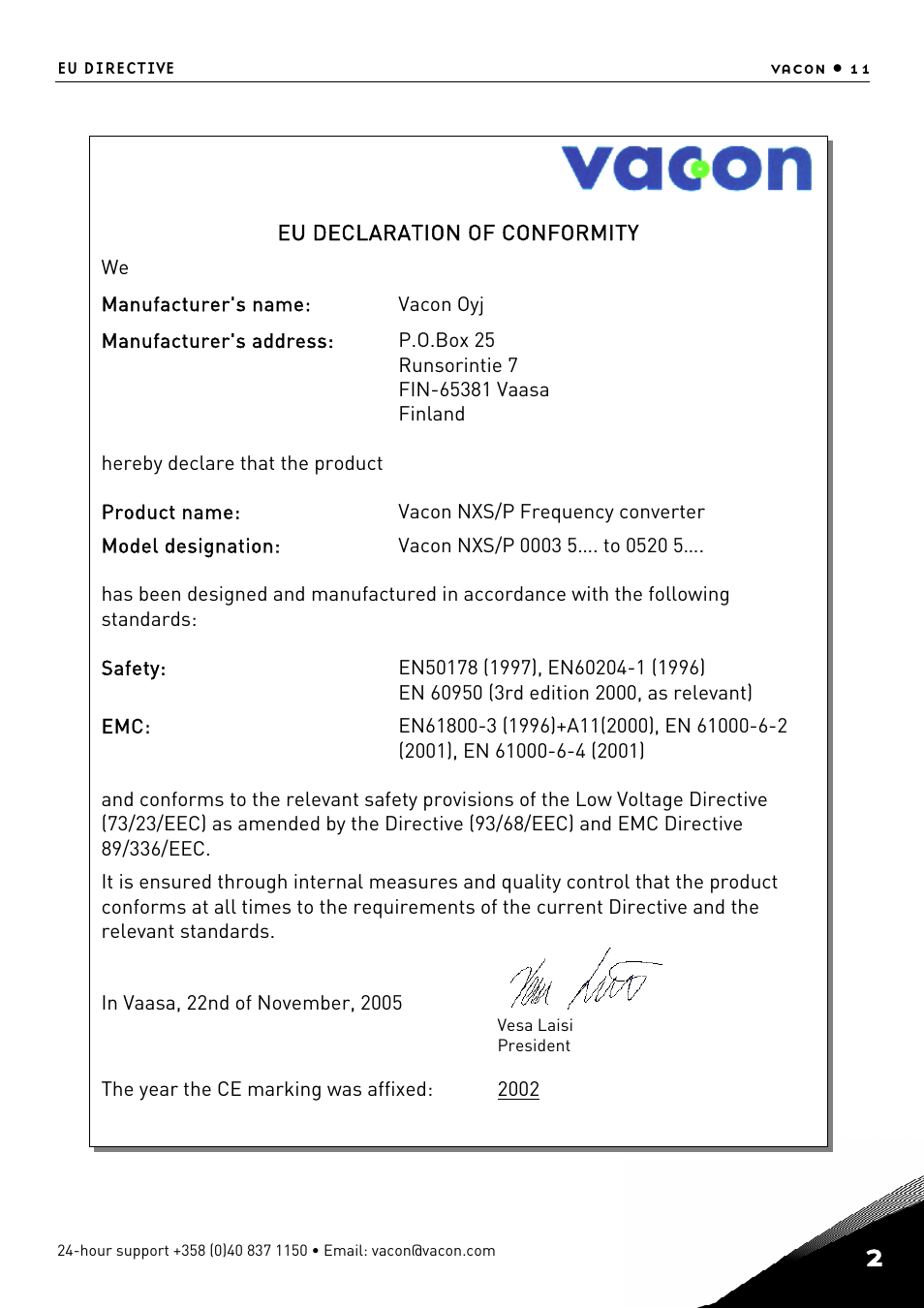 TREND NX Variable Speed Drives User Manual | Page 28 / 136