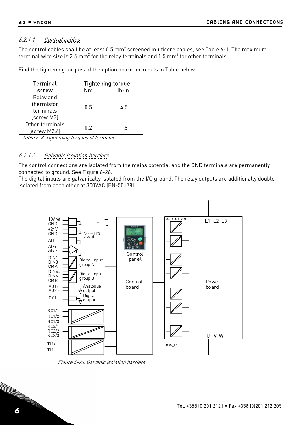 Control cables, Galvanic isolation barriers | TREND NX Variable Speed Drives User Manual | Page 79 / 136