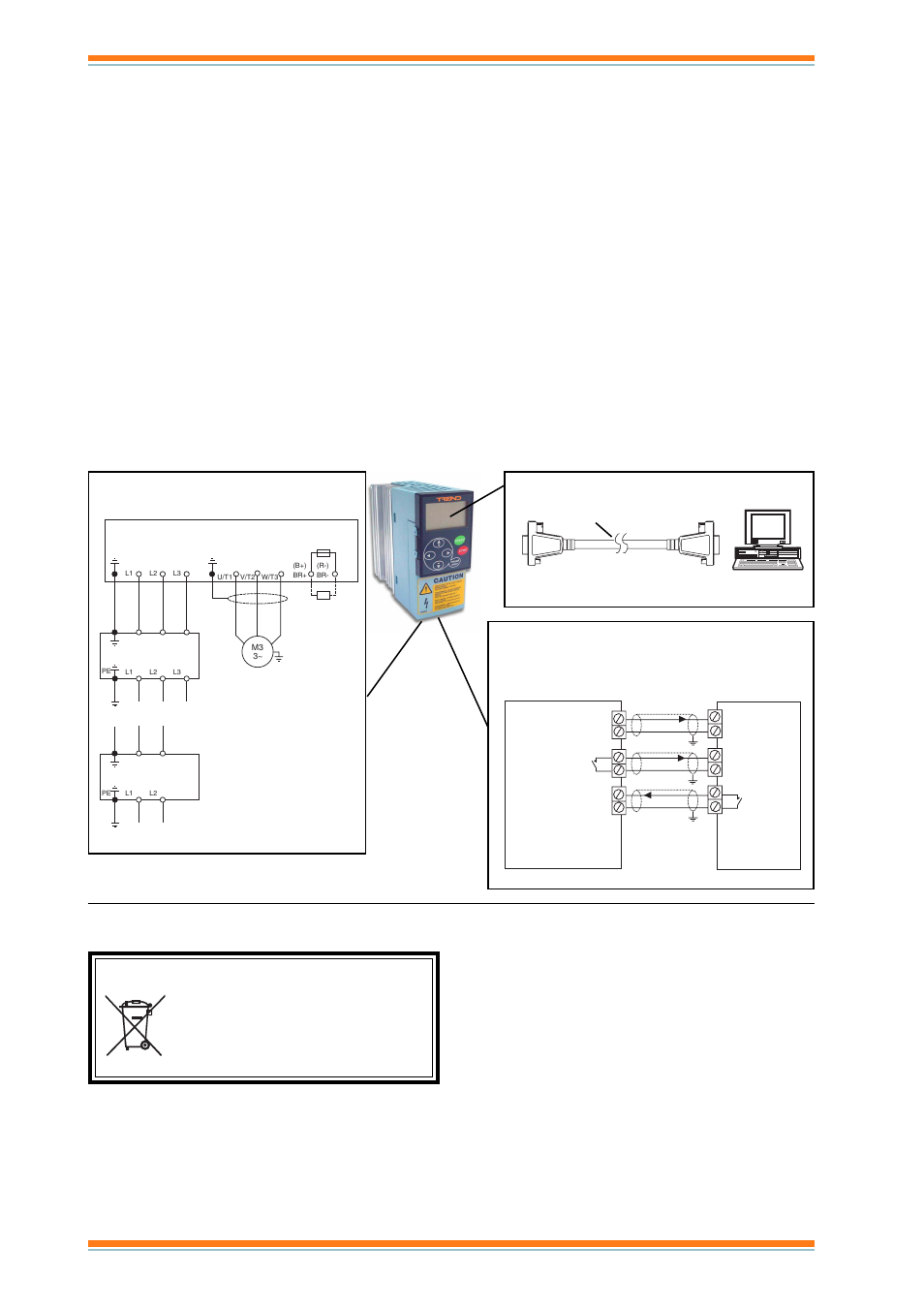 Nxl data sheet, Installation, Disposal | Connections, Weee directive | TREND NXL Variable Speed Drives User Manual | Page 10 / 12