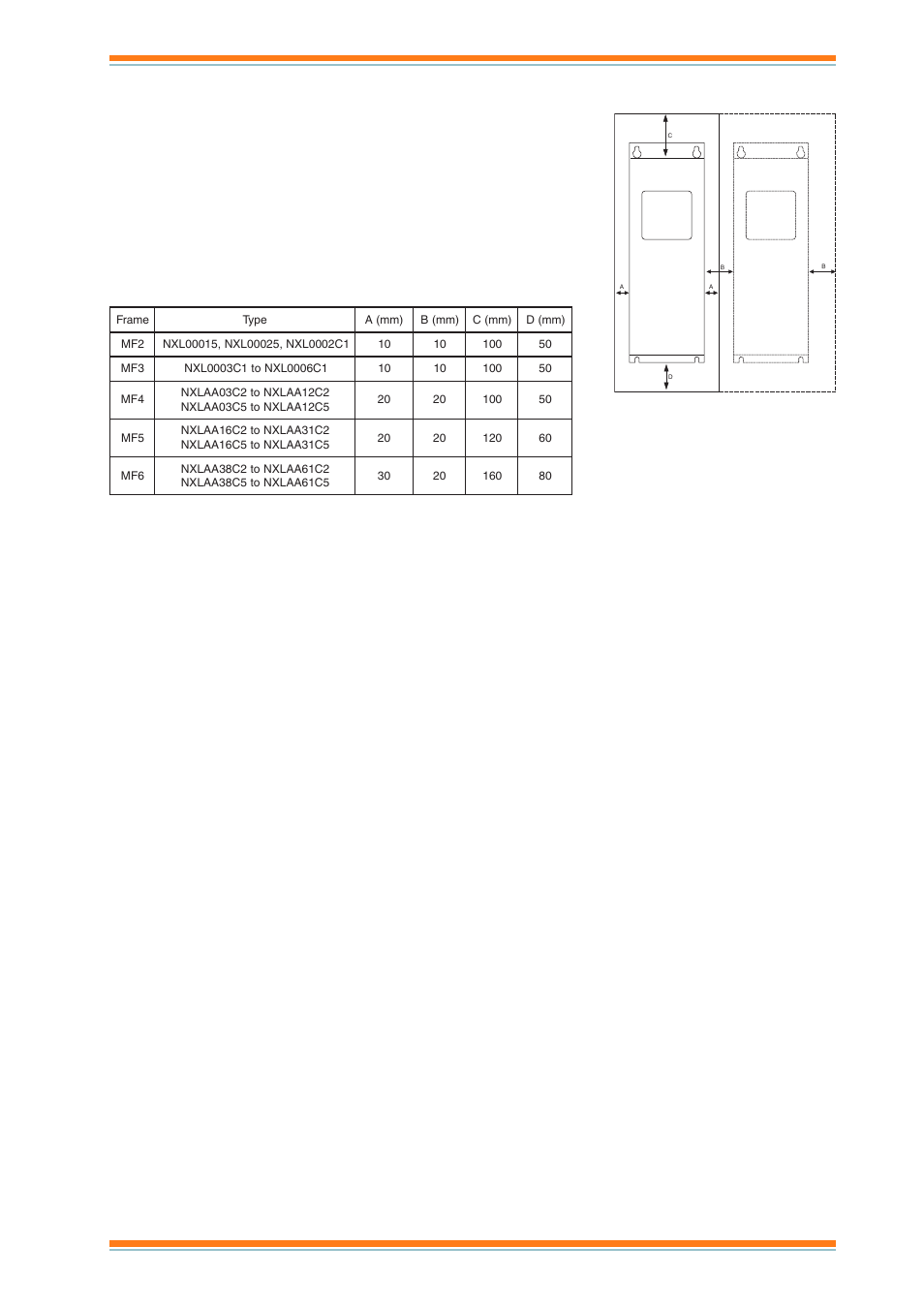 Data sheet nxl, Installation | TREND NXL Variable Speed Drives User Manual | Page 9 / 12