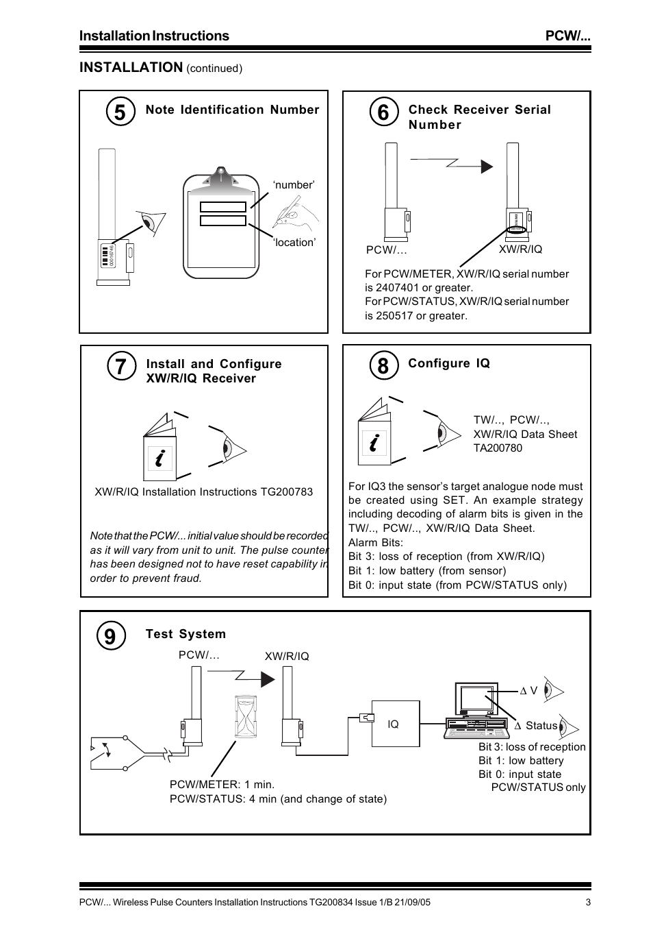 Installation instructions pcw/... installation | TREND PCW_... User Manual | Page 3 / 4