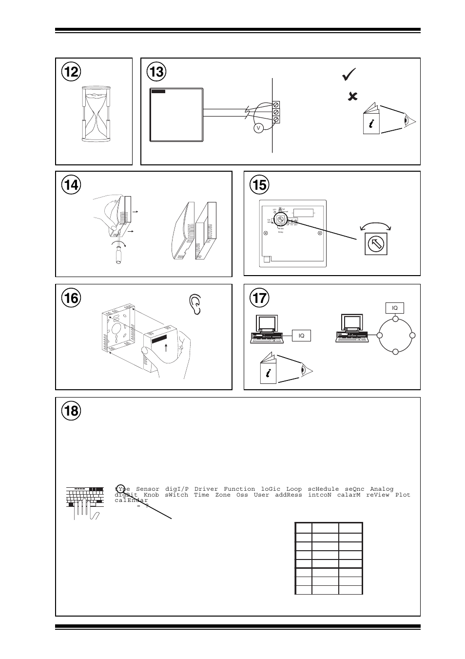 Installation instructions aq/s, Installation, Remove backplate wait | Measure output, Set delay, Assemble unit, Configure iq, Set up iq sensor type | TREND AQ_S User Manual | Page 3 / 4