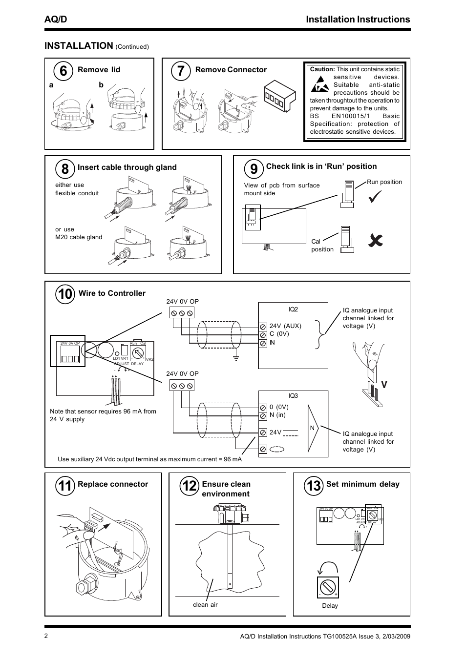 Aq/d installation instructions, Installation | TREND AQ_D User Manual | Page 2 / 4