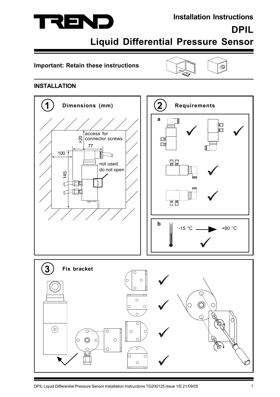 TREND DPIL User Manual | 4 pages