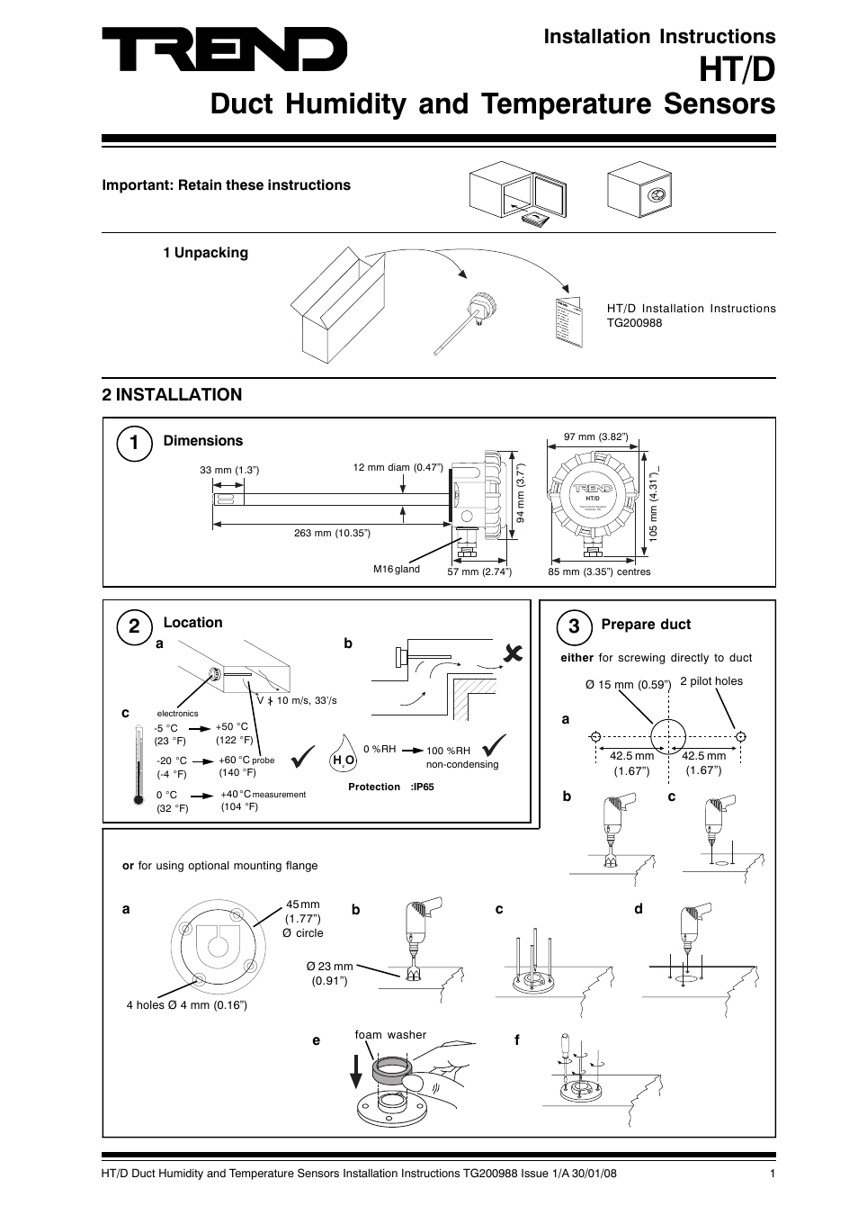 TREND HT_D User Manual | 4 pages