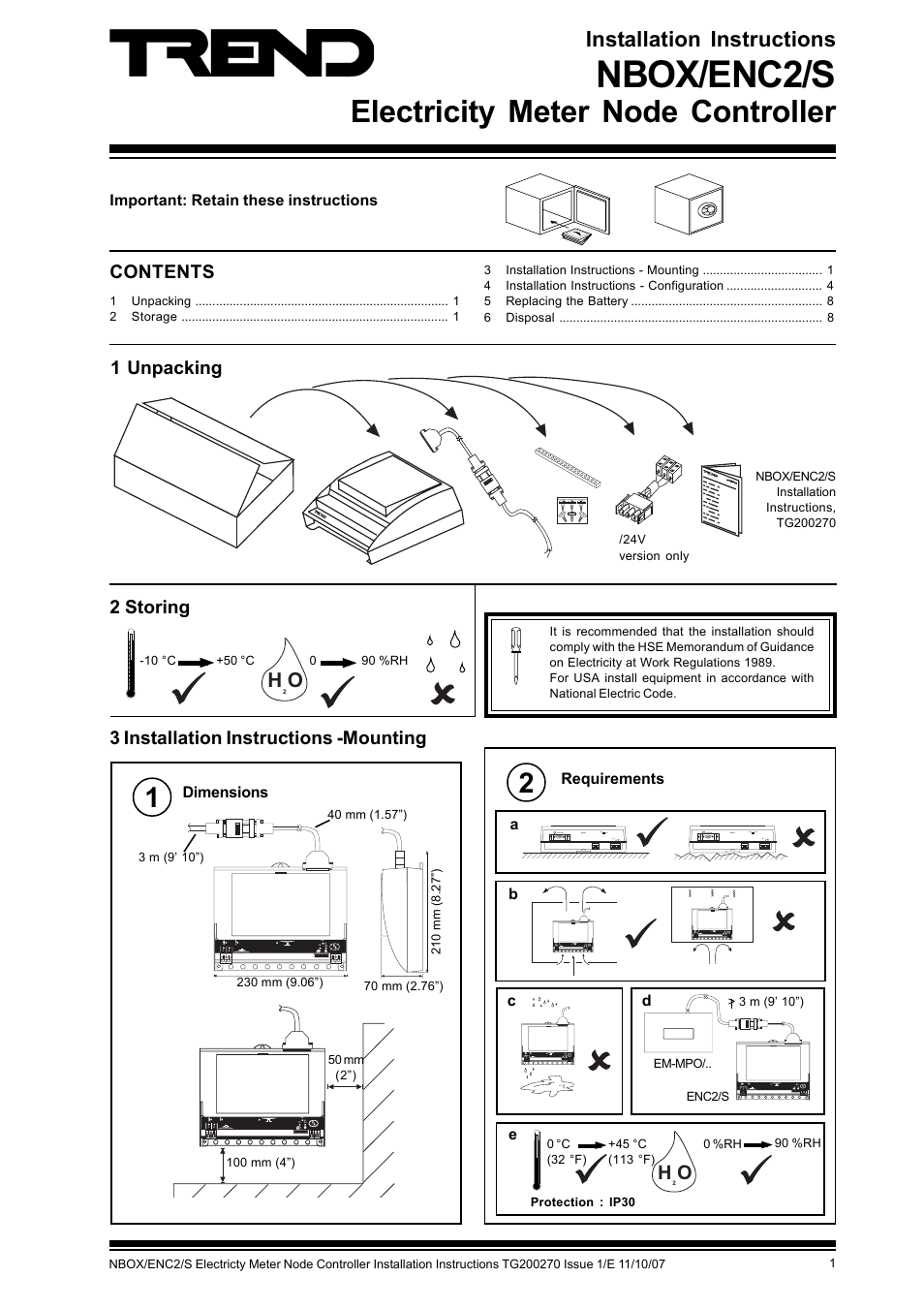 TREND NBOX_ENC2_S User Manual | 8 pages