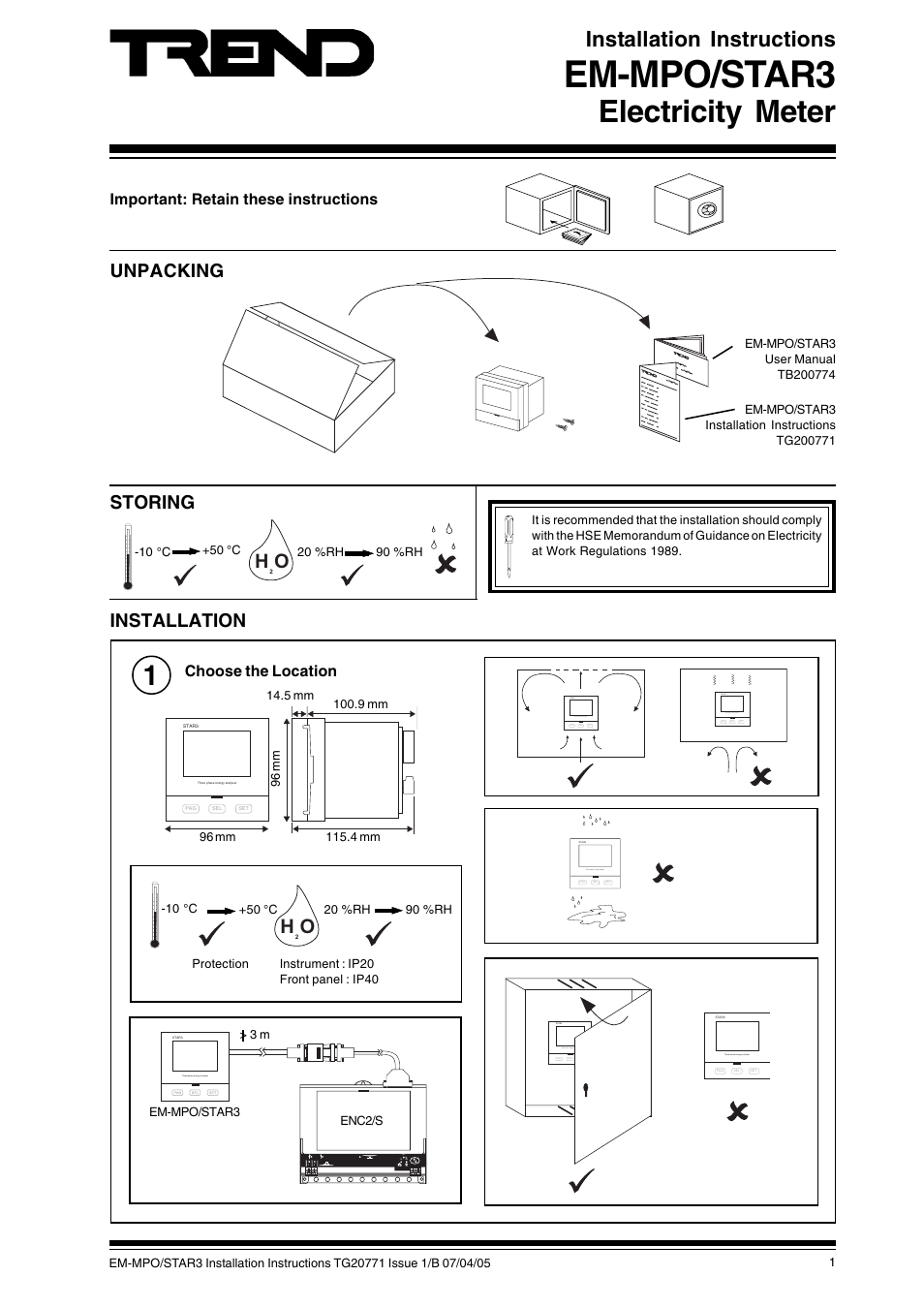 TREND EM-MPO_STAR3 User Manual | 4 pages