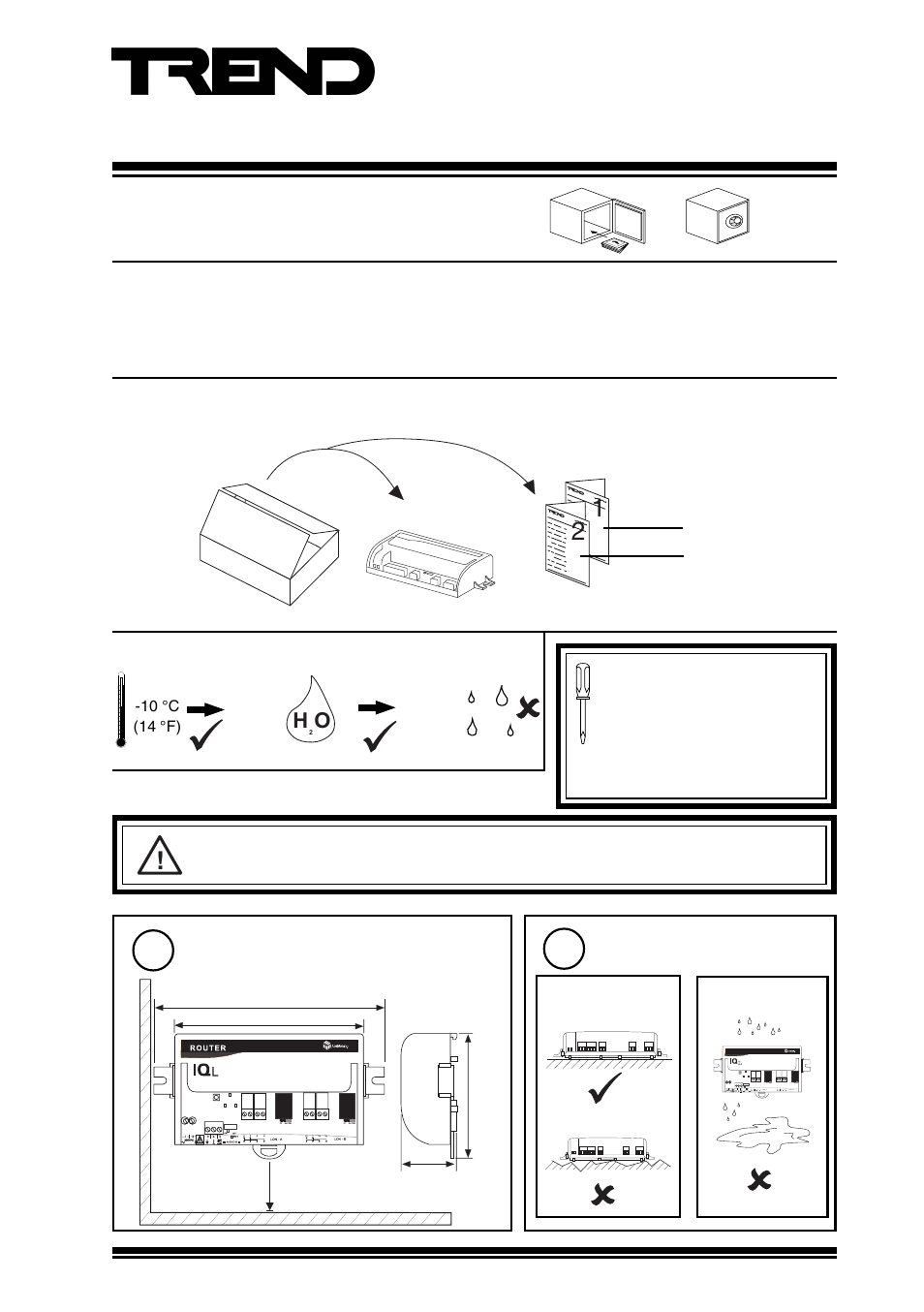 TREND IQLROUTER_..._24VAC User Manual | 8 pages