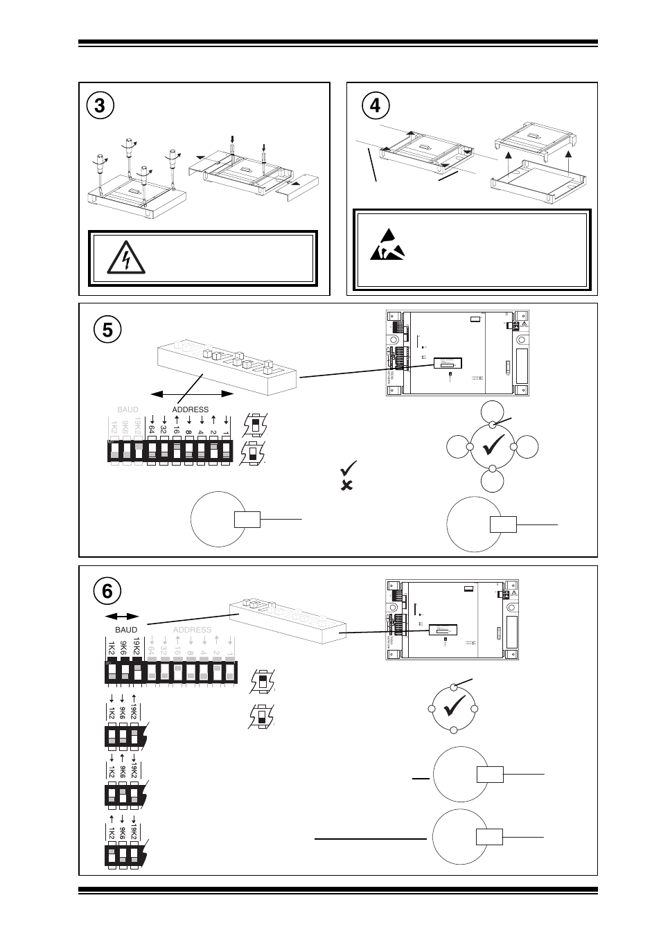 Installation instructions netb/linc, 2 installation - configuration, Set network baud rate | Remove side covers, Remove main cover, Set linc internetwork address (lan number), This unit must be earthed lo n, Lona lonb scn lona lonb scn | TREND NETB_LINC User Manual | Page 5 / 8