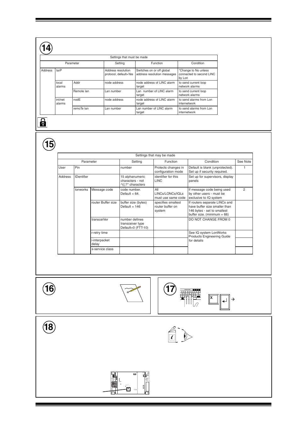 Installation instructions netb/linc, 2 installation - configuration, Exit configuration | Set up following parameters, Optional settings, Install on lonworks network management tool (lmt), Scn t- t+ r- r+ t- t+ r- r+ n e l | TREND NETB_LINC User Manual | Page 7 / 8