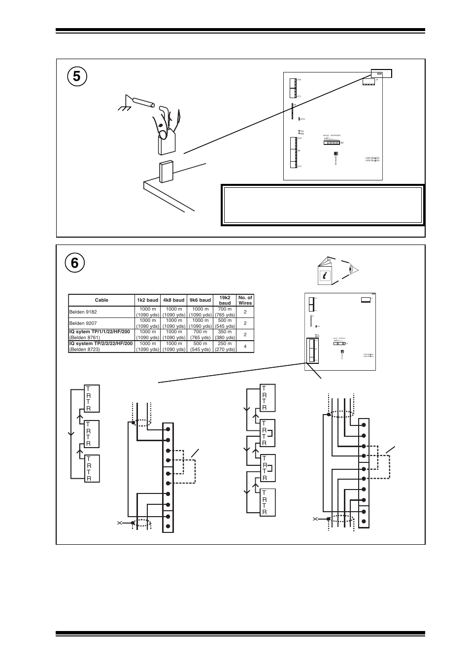 Connect earth (ground), Connect current loop network, 2 wire | 4 wire | TREND LINC User Manual | Page 3 / 8
