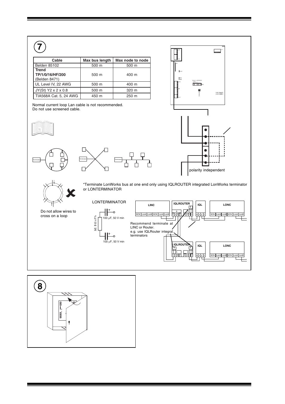 Connect lonworks, Close panel | TREND LINC User Manual | Page 4 / 8