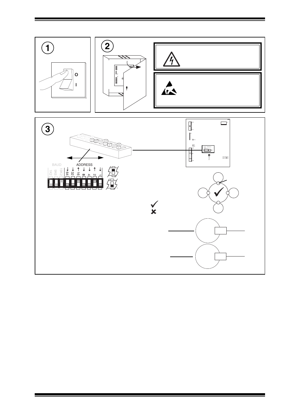 Installation instructions linc, 2 installation - configuration, Switch off | Open panel, Set linc internetwork address (lan number) | TREND LINC User Manual | Page 5 / 8