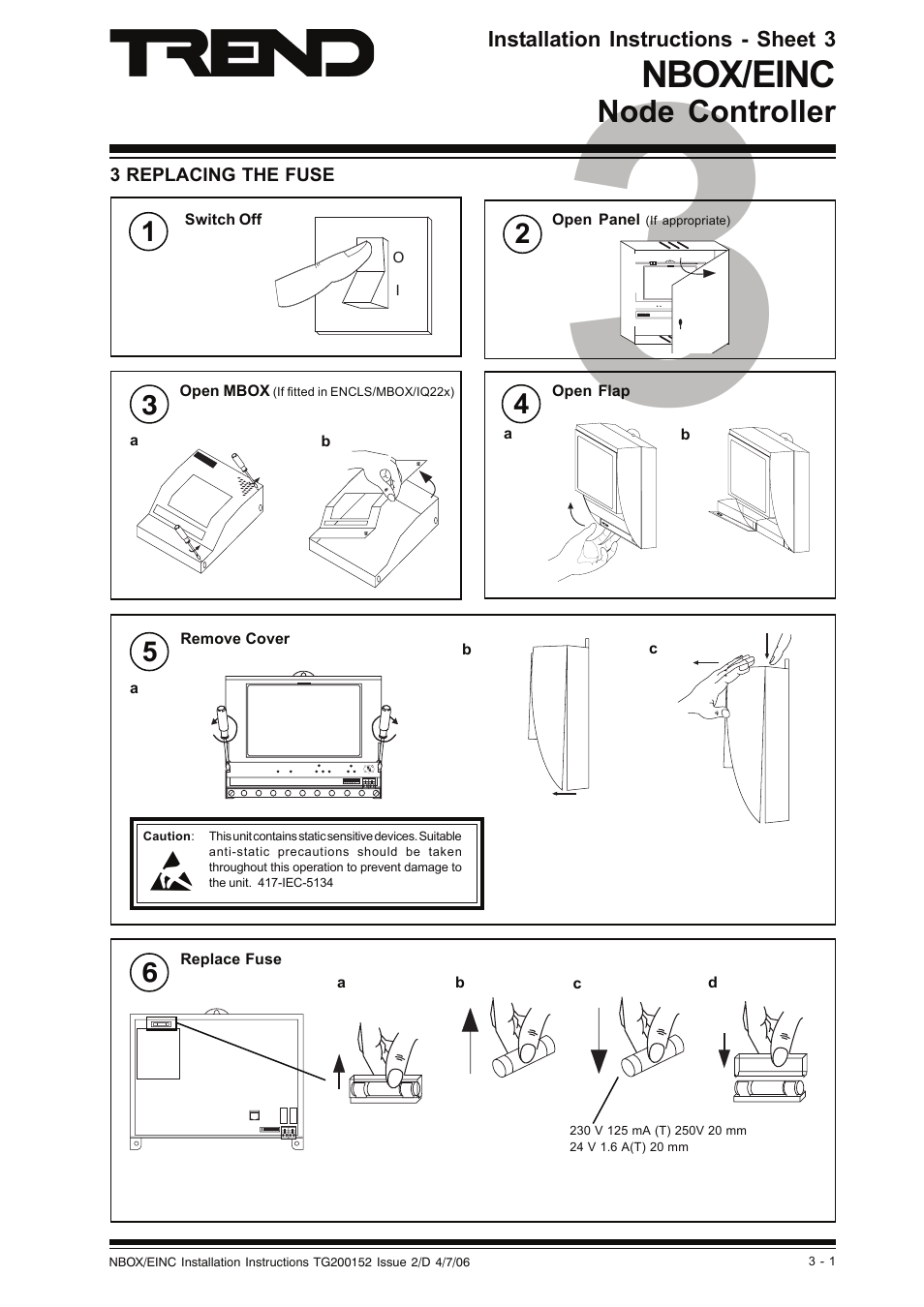 Nbox/einc, Node controller | TREND NBOX_EINC User Manual | Page 9 / 12
