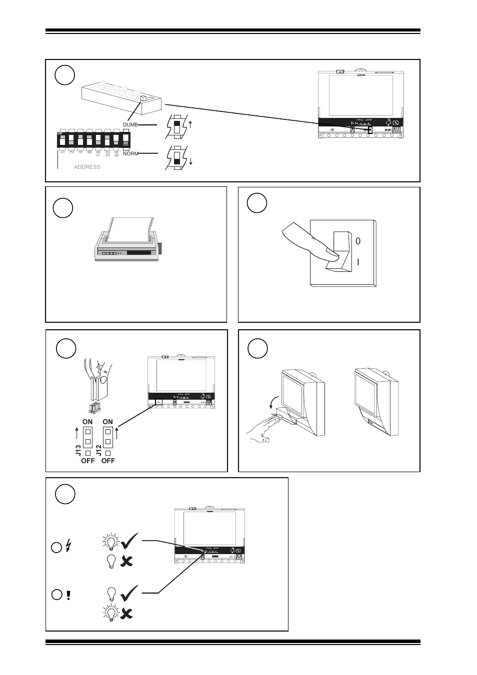 1 installation - configuration, Check node controller, Close flap | Set battery links on, Switch on, Set up printer, Set dumb/normal switch to printer comms type | TREND NBOX(B)_PNC2 User Manual | Page 6 / 8