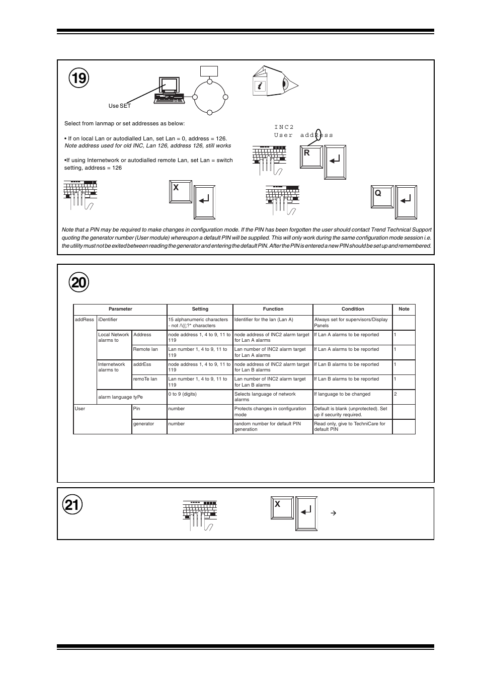 Configure, Settings that may be changed, Exit configuration x | TREND NBOX(B)_INC2 User Manual | Page 9 / 12