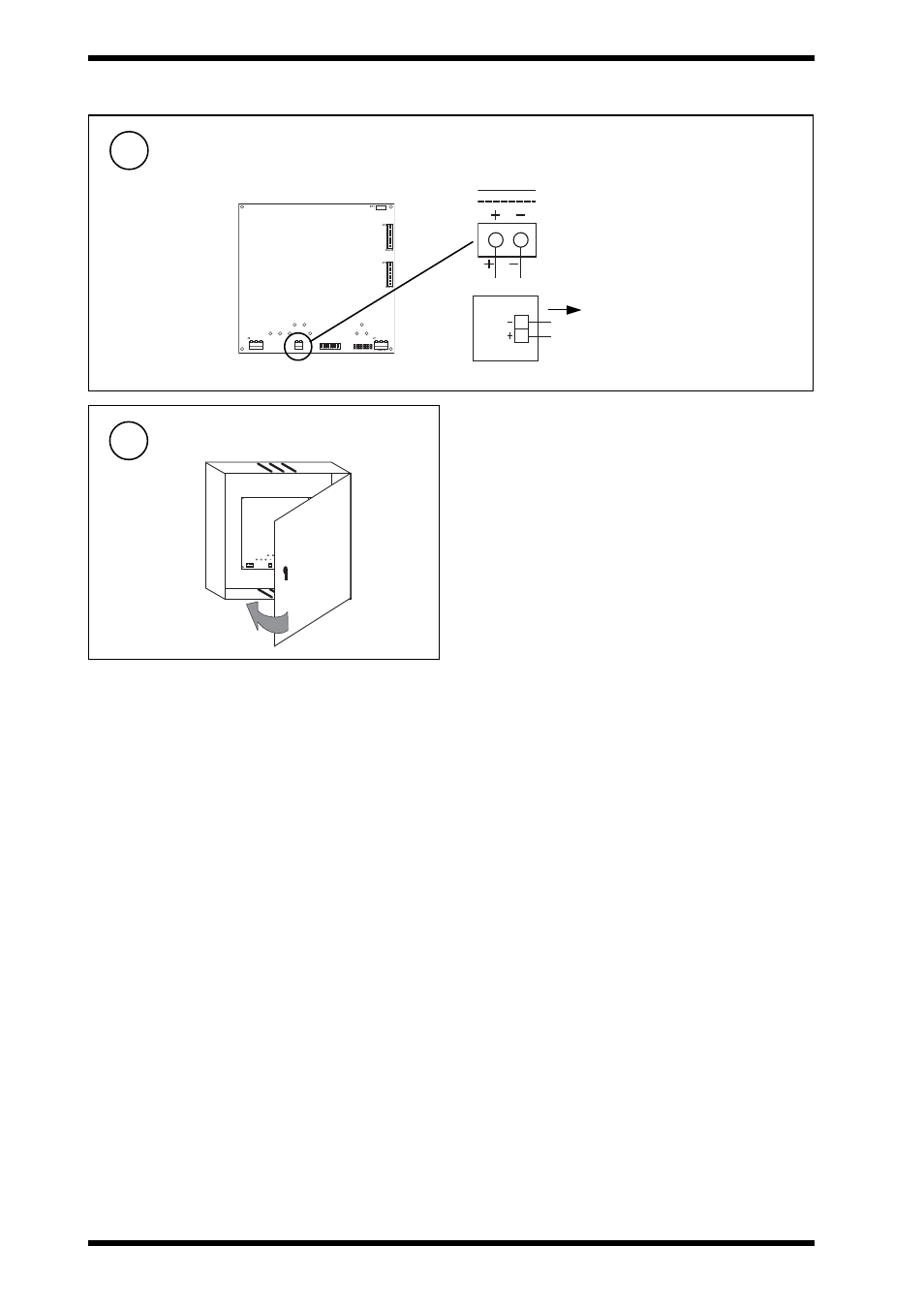 Close panel/box, Connect auxiliary supply output | TREND CNC2 User Manual | Page 4 / 8