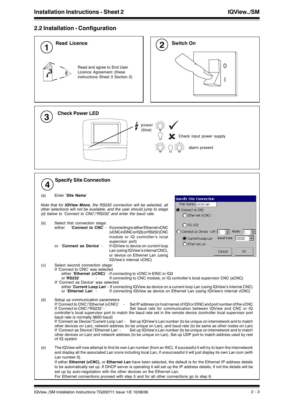 Installation instructions - sheet 2 iqview../sm, 2 installation - configuration 3 | TREND IQView.._SM User Manual | Page 7 / 12