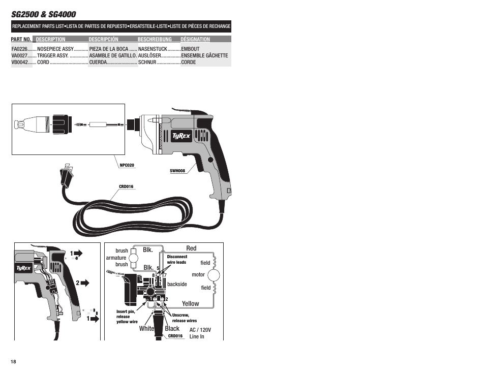 Tyrex SG4000 User Manual | Page 10 / 10