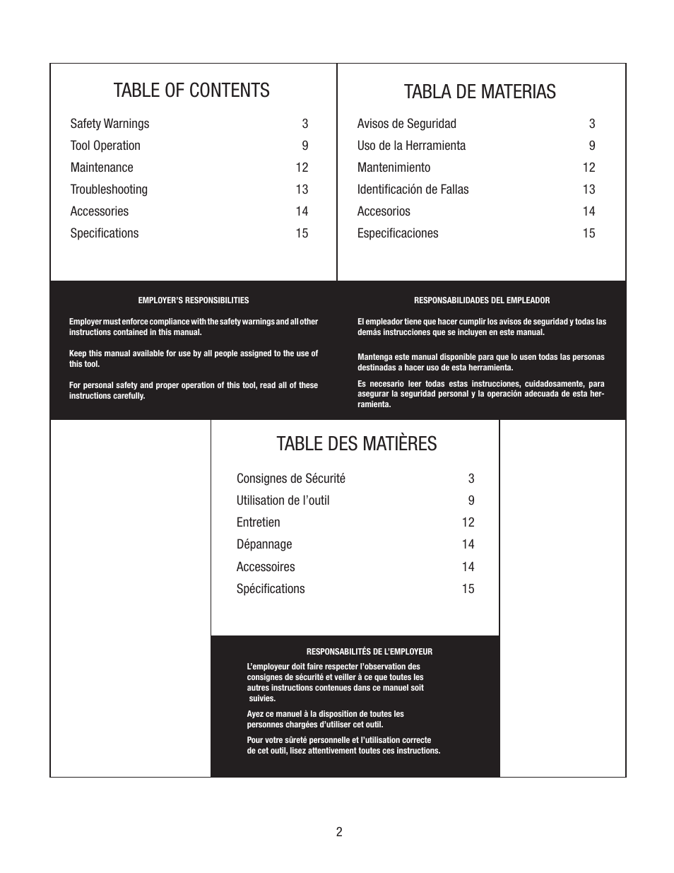 Tyrex DCF5000 User Manual | Page 2 / 16