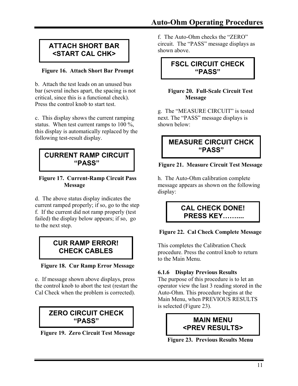 Auto-ohm operating procedures | Vanguard Auto-Ohm User Manual | Page 15 / 22
