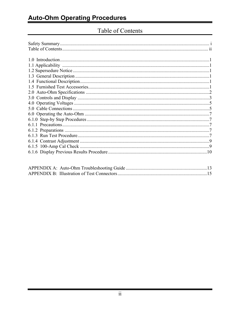 Vanguard Auto-Ohm User Manual | Page 4 / 22