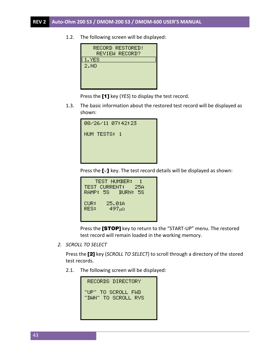 Vanguard DMOM‐600 User Manual | Page 47 / 66