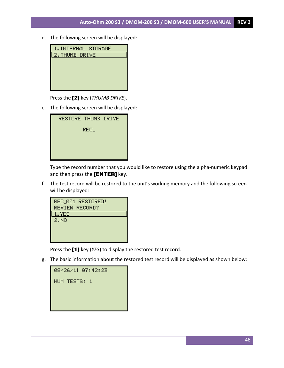 Vanguard DMOM‐600 User Manual | Page 50 / 66