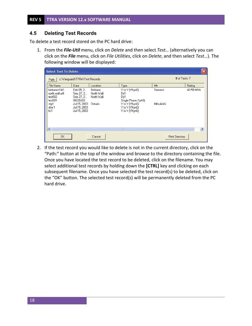 Vanguard TTRA (ATRT-01, ATRT-03, ATRT-03A, and ATRT-03B) User Manual | Page 21 / 52