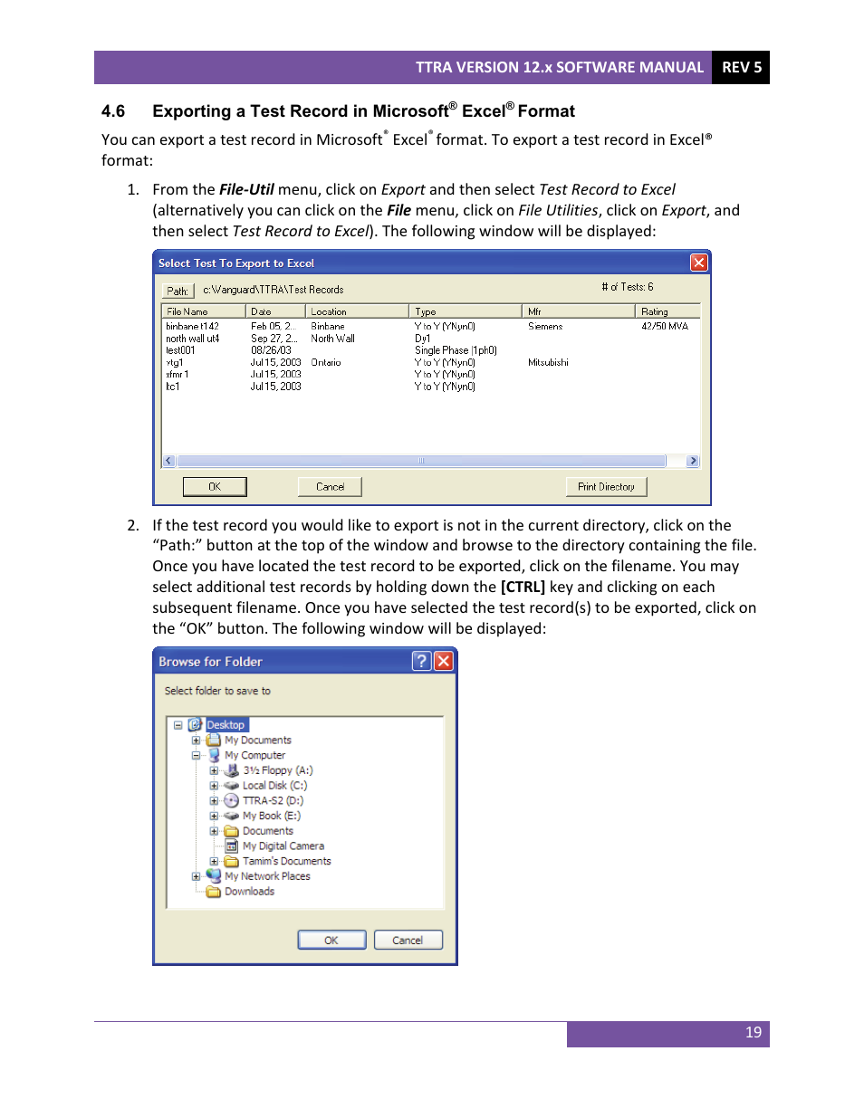 Vanguard TTRA (ATRT-01, ATRT-03, ATRT-03A, and ATRT-03B) User Manual | Page 22 / 52