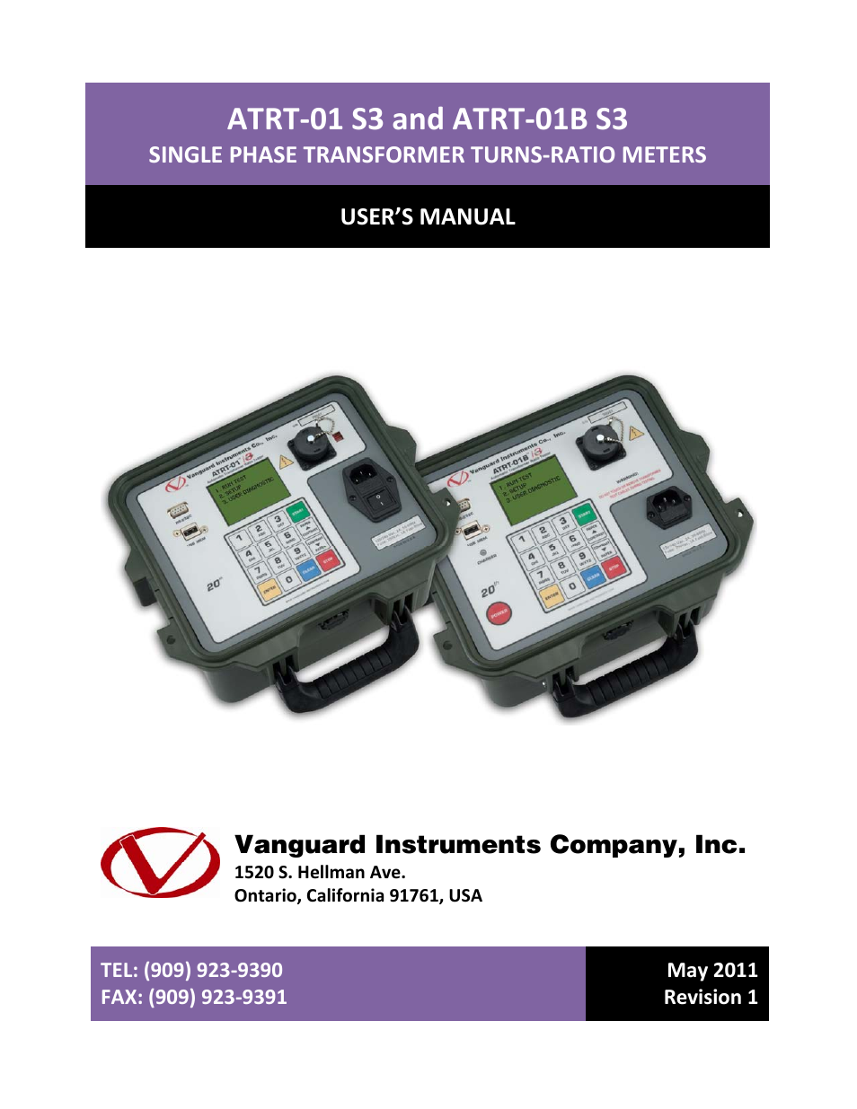 Vanguard ATRT-01_01B S3 User Manual | 88 pages