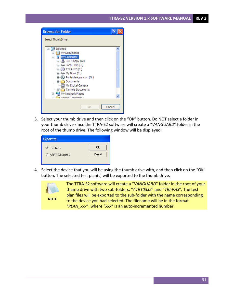 Vanguard TTRA-S2 (ATRT-03 S2, ATRT-03A S2, ATRT-03B S2, Tri-Phase) User Manual | Page 34 / 49