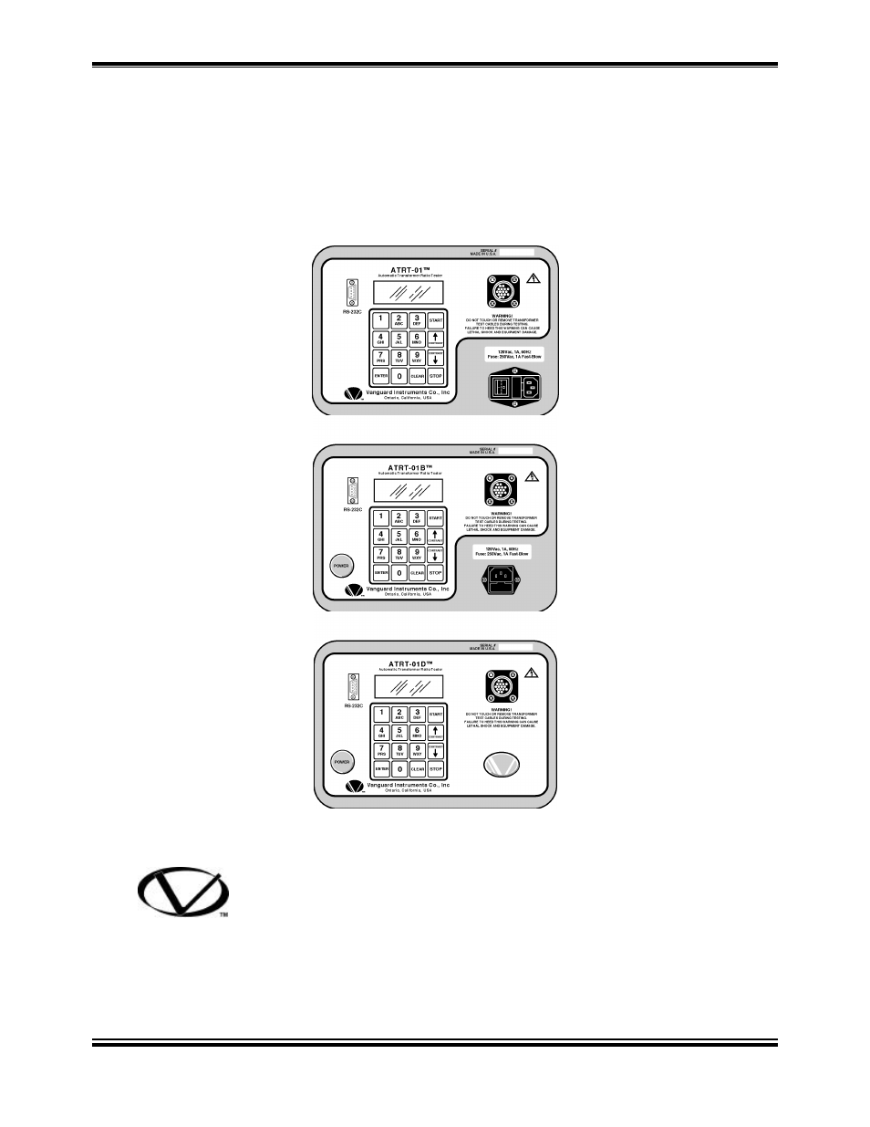 Vanguard ATRT-01_01B_01D User Manual | 31 pages