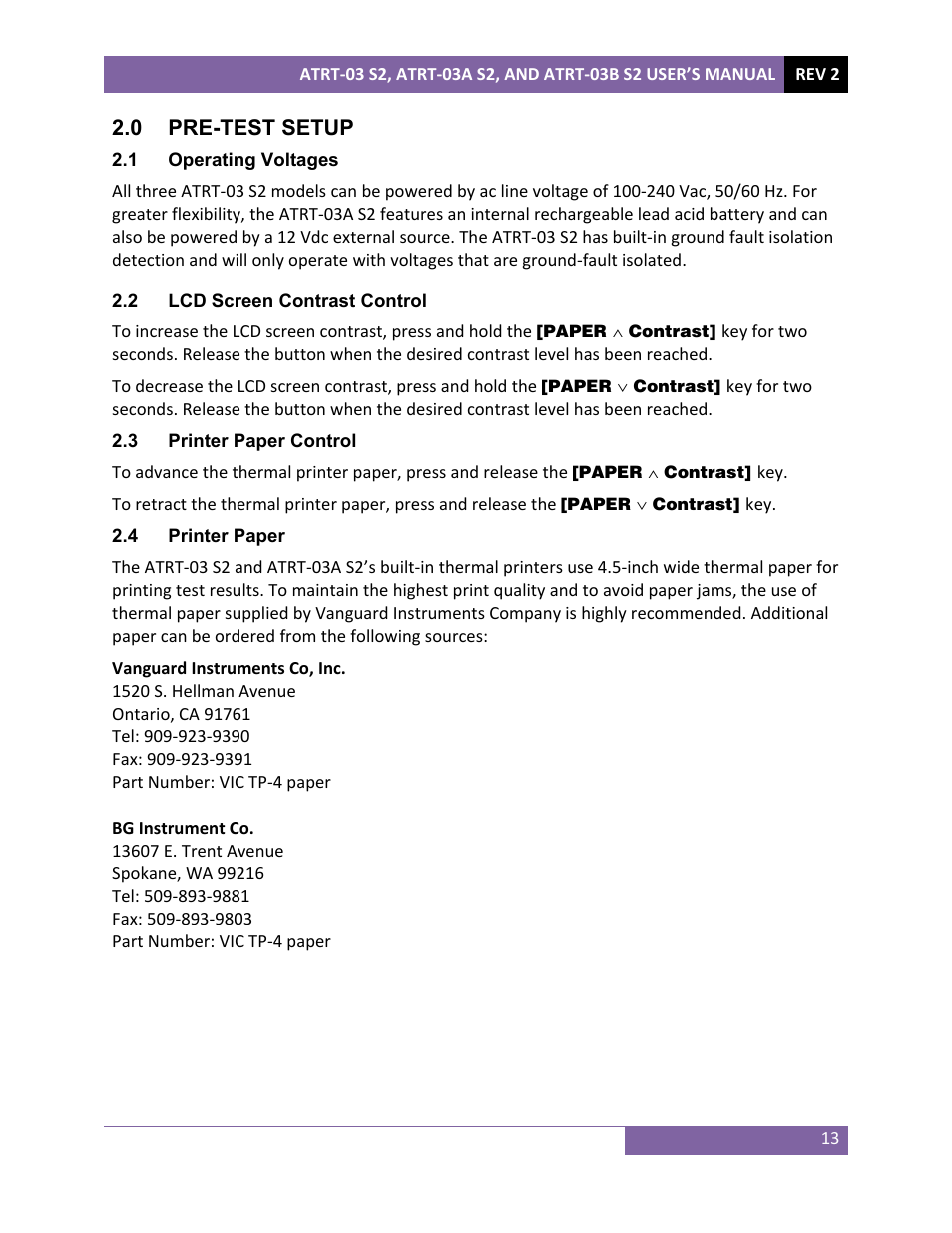 Vanguard ATRT-03_03B S2 User Manual | Page 18 / 147