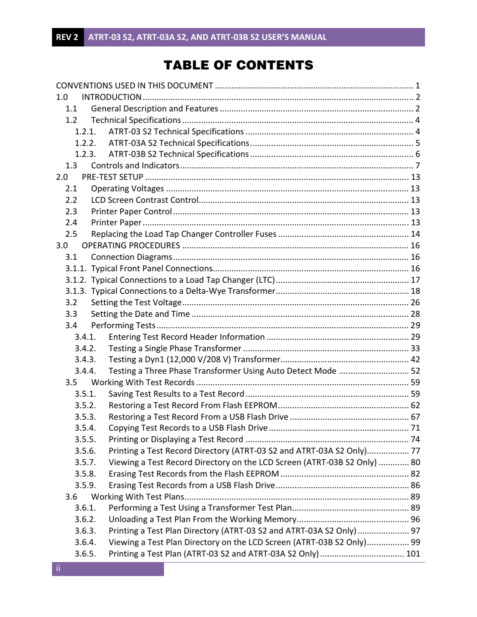 Vanguard ATRT-03_03B S2 User Manual | Page 3 / 147