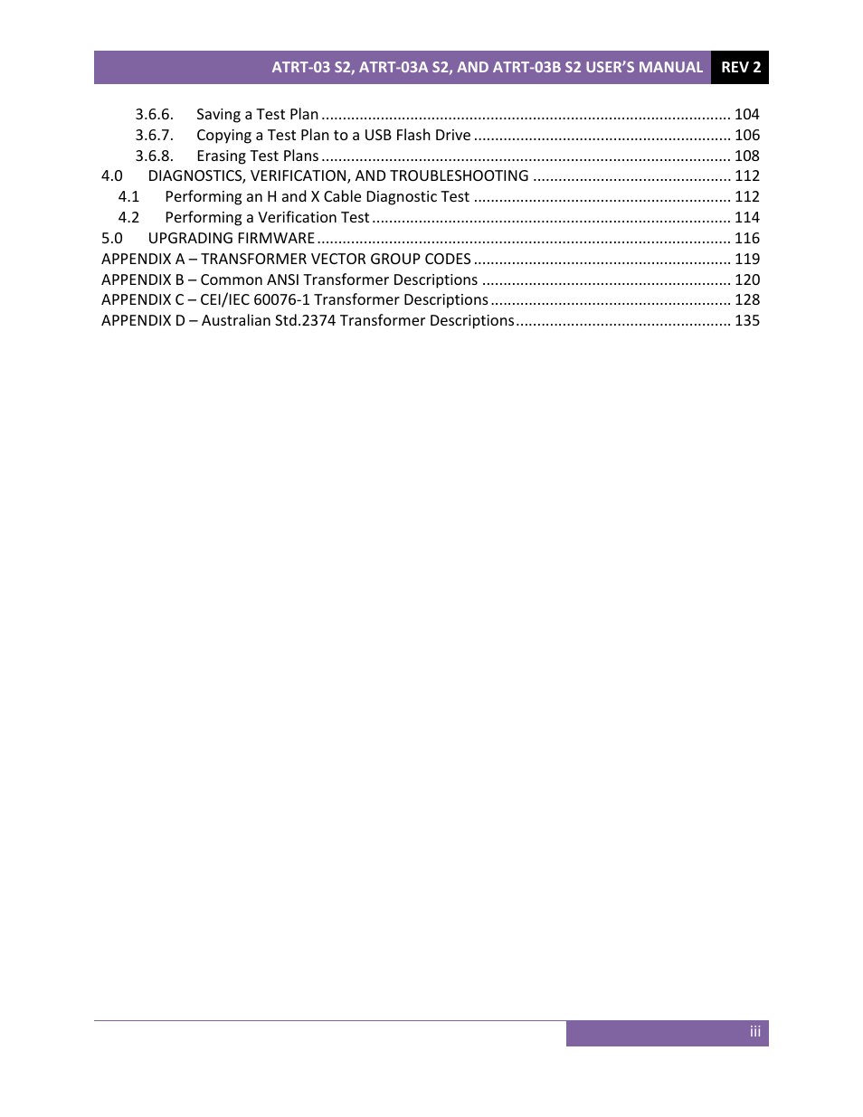 Vanguard ATRT-03_03B S2 User Manual | Page 4 / 147