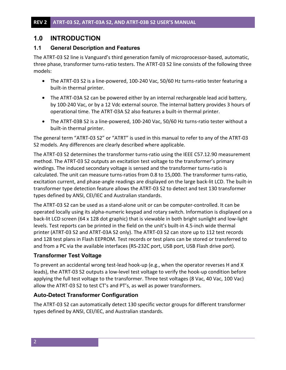 Vanguard ATRT-03_03B S2 User Manual | Page 7 / 147