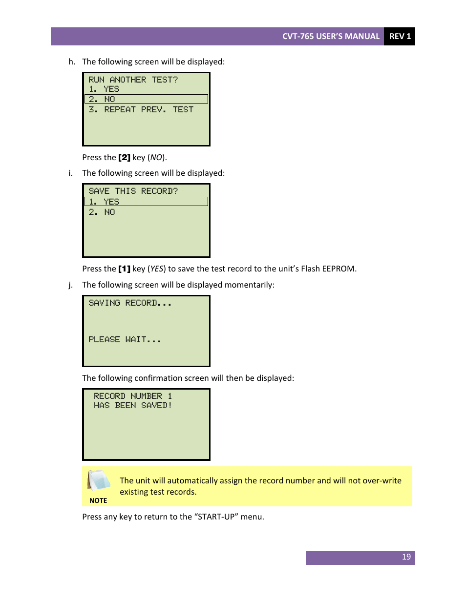 Vanguard CVT-765 User Manual | Page 22 / 46