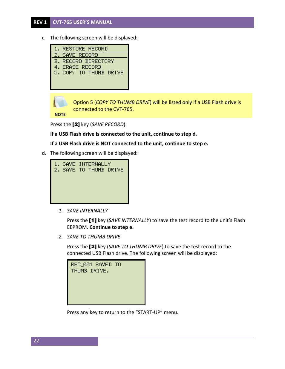 Vanguard CVT-765 User Manual | Page 25 / 46