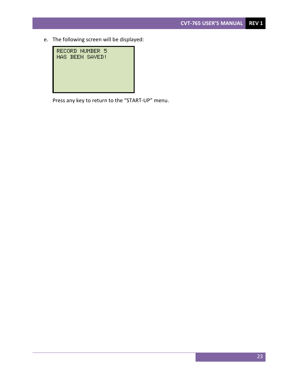 Vanguard CVT-765 User Manual | Page 26 / 46
