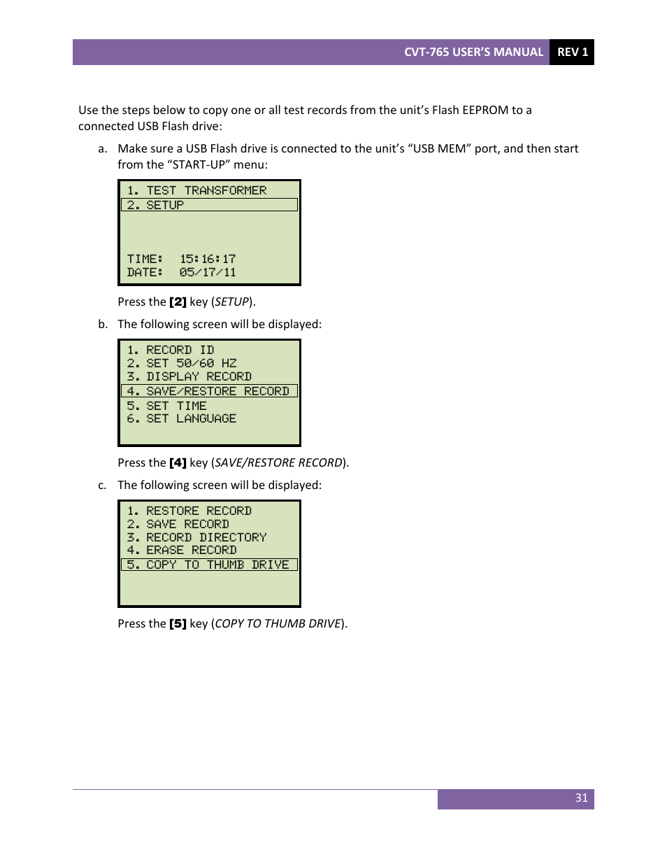 Vanguard CVT-765 User Manual | Page 34 / 46