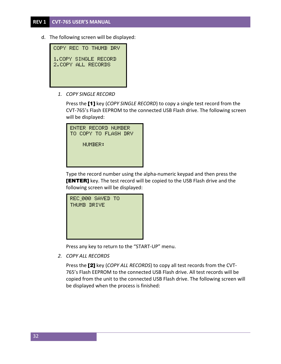 Vanguard CVT-765 User Manual | Page 35 / 46