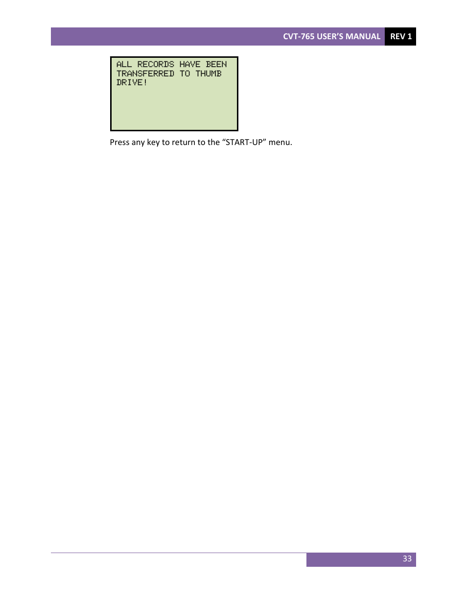 Vanguard CVT-765 User Manual | Page 36 / 46