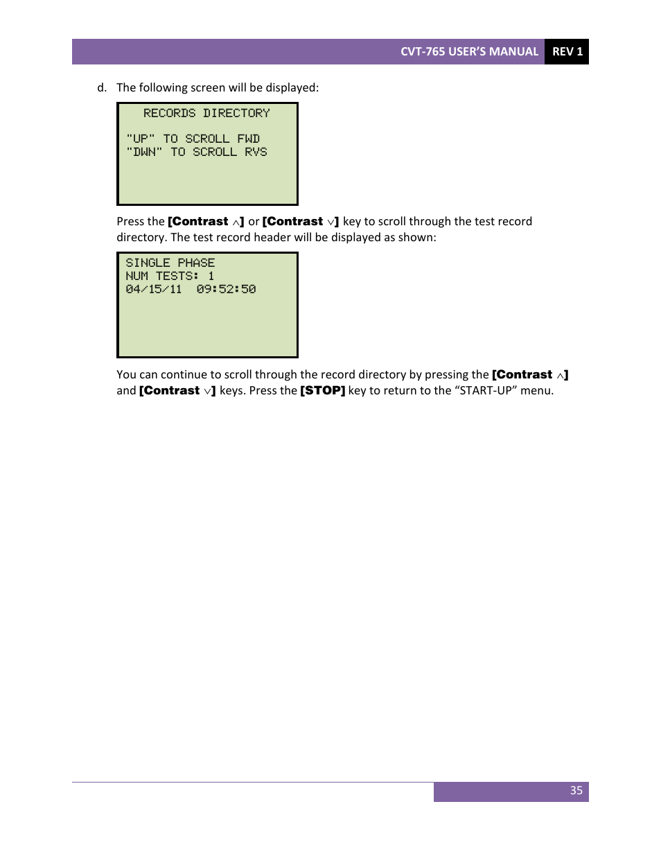 Vanguard CVT-765 User Manual | Page 38 / 46