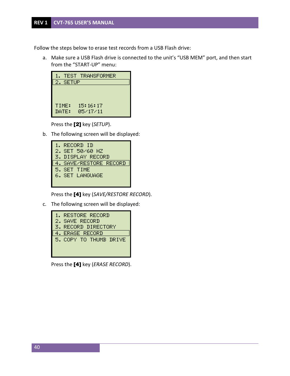 Vanguard CVT-765 User Manual | Page 43 / 46