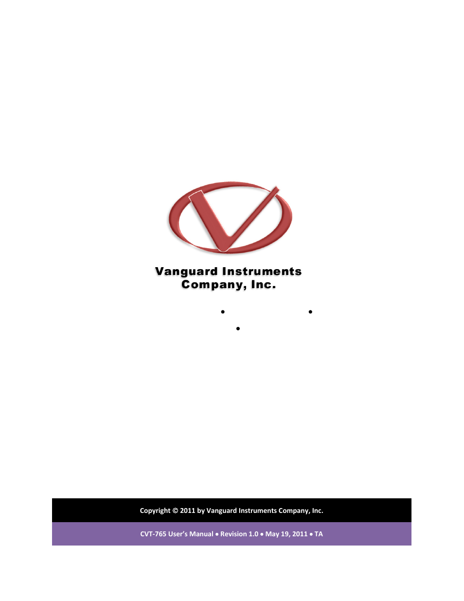 Vanguard CVT-765 User Manual | Page 46 / 46